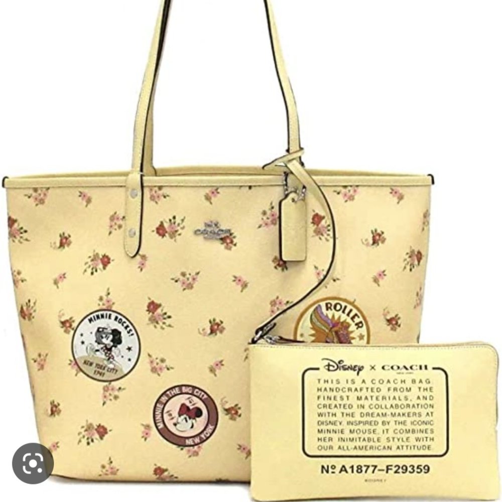Coach X DISNEY MINNIE MOUSE REVERSIBLE CITY TOTE